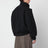 Dark grey bomber jacket in wool blend
