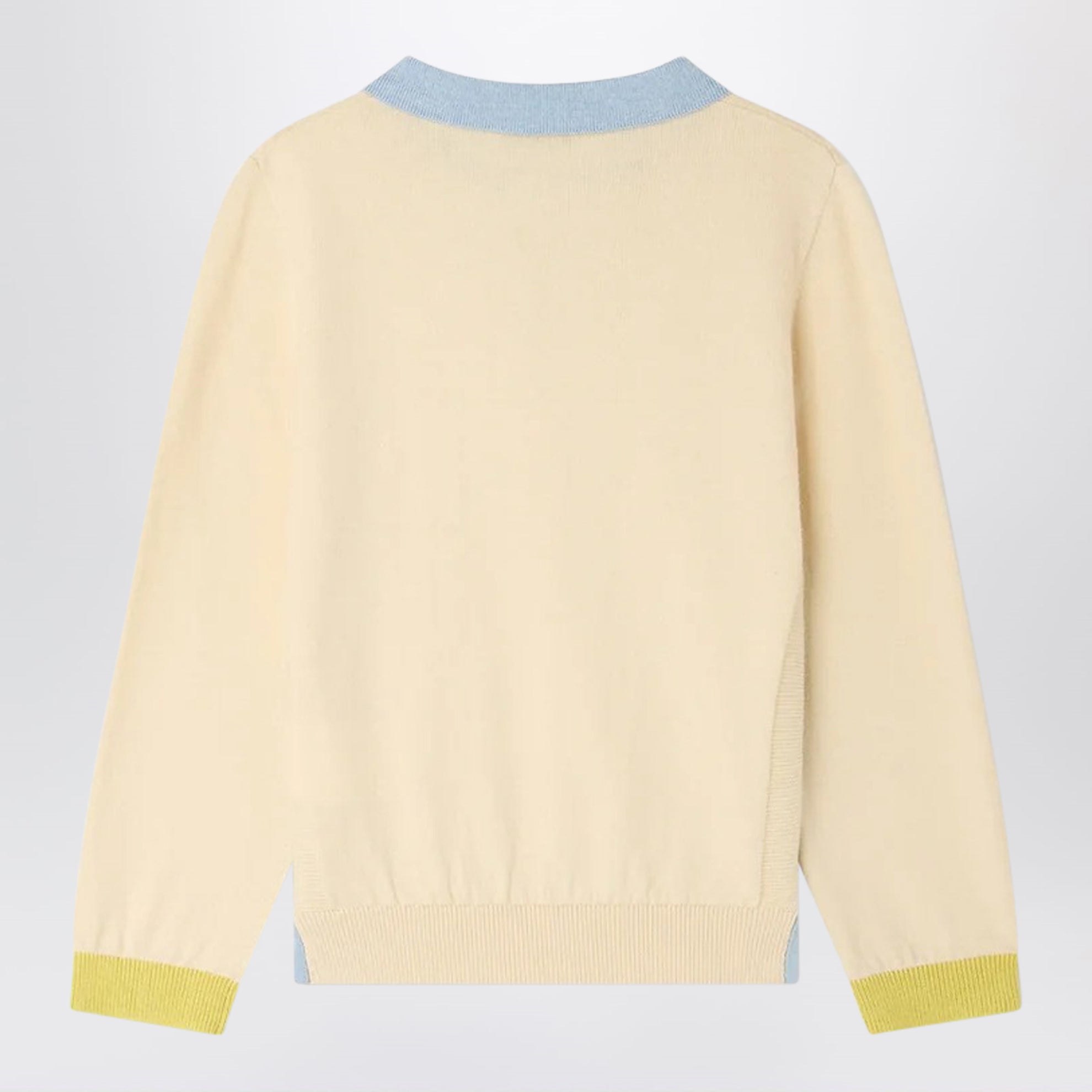 Polo Mae in cotone e cashmere écru