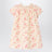 Sidwell dress in ecru with print in organic cotton