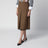 Jupe en laine couleur tabac