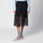 Black midi skirt in cotton organdy