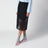 Black midi skirt in cotton organdy