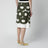 Cotton skirt with military green pattern