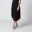 Asymmetric patchwork skirt in virgin wool, blue