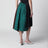 Asymmetric patchwork skirt in virgin wool, blue