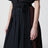 Asymmetric patchwork skirt in virgin wool, blue