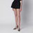 Black cotton poplin Shorts