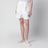 White embroidered linen Shorts
