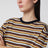 Pull rayé bleu/ naturel en cachemire