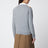 Grauer Kaschmirpullover mit Argyle-Muster