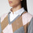 Grauer Kaschmirpullover mit Argyle-Muster