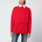 Maglione rosso in lana con fiocco