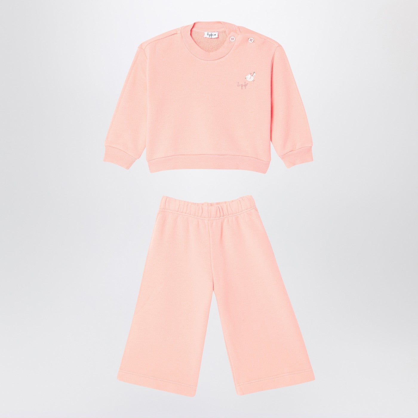 Costume couleur abricot en molleton de coton