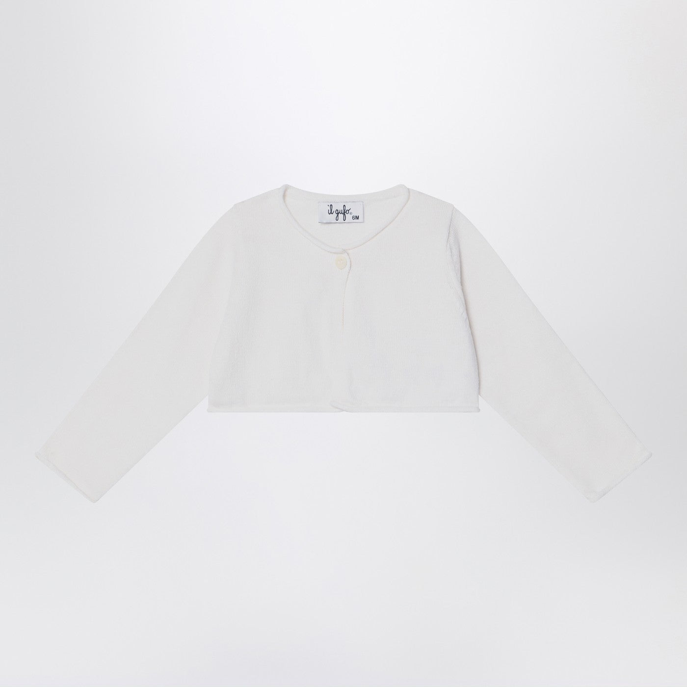 Cardigan corto scaldacuore bianco latte