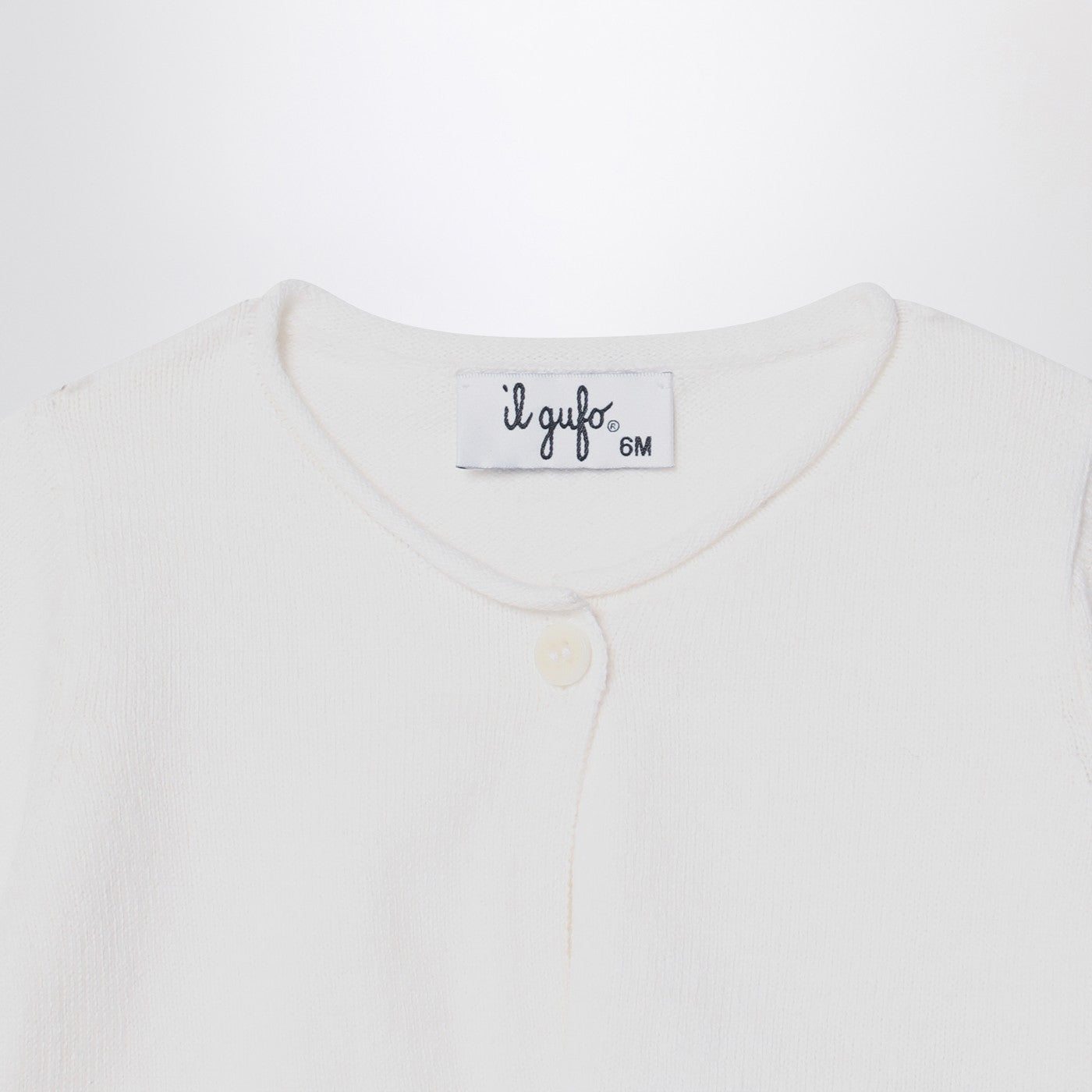 Cardigan court cache-cœur blanc lait