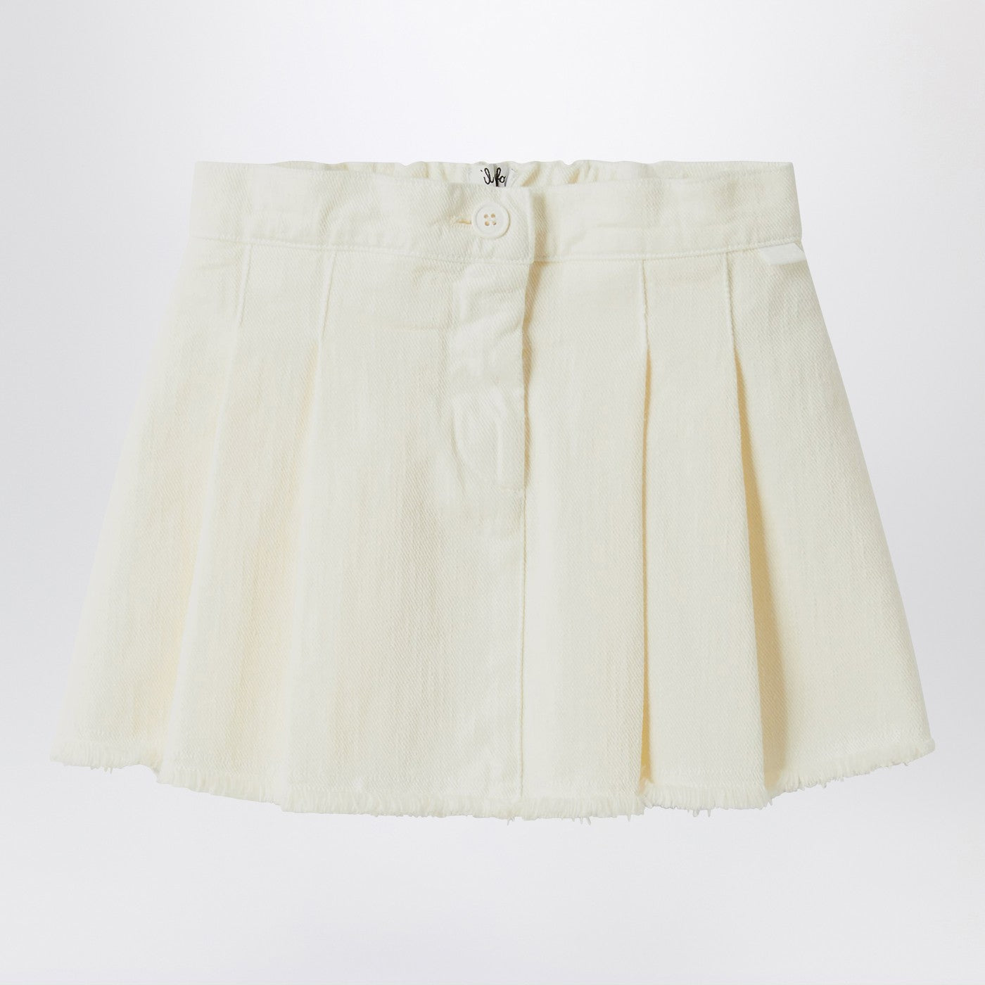 Gonna bianco latte in denim