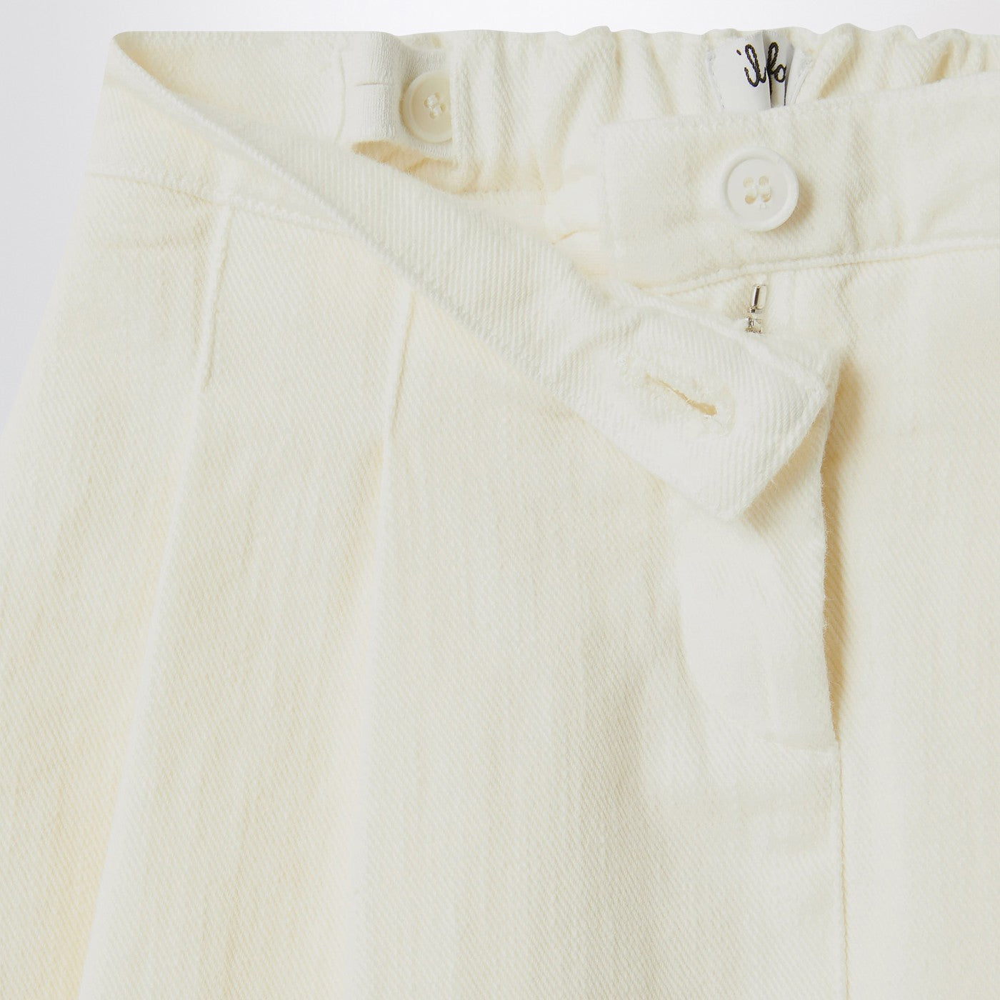 Gonna bianco latte in denim