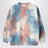 Maglione con stampa areografo effetto tie-dye