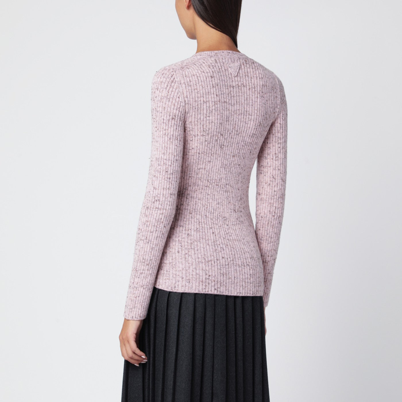 Prada Pink ribbed wool cardigan | TheDoubleF
