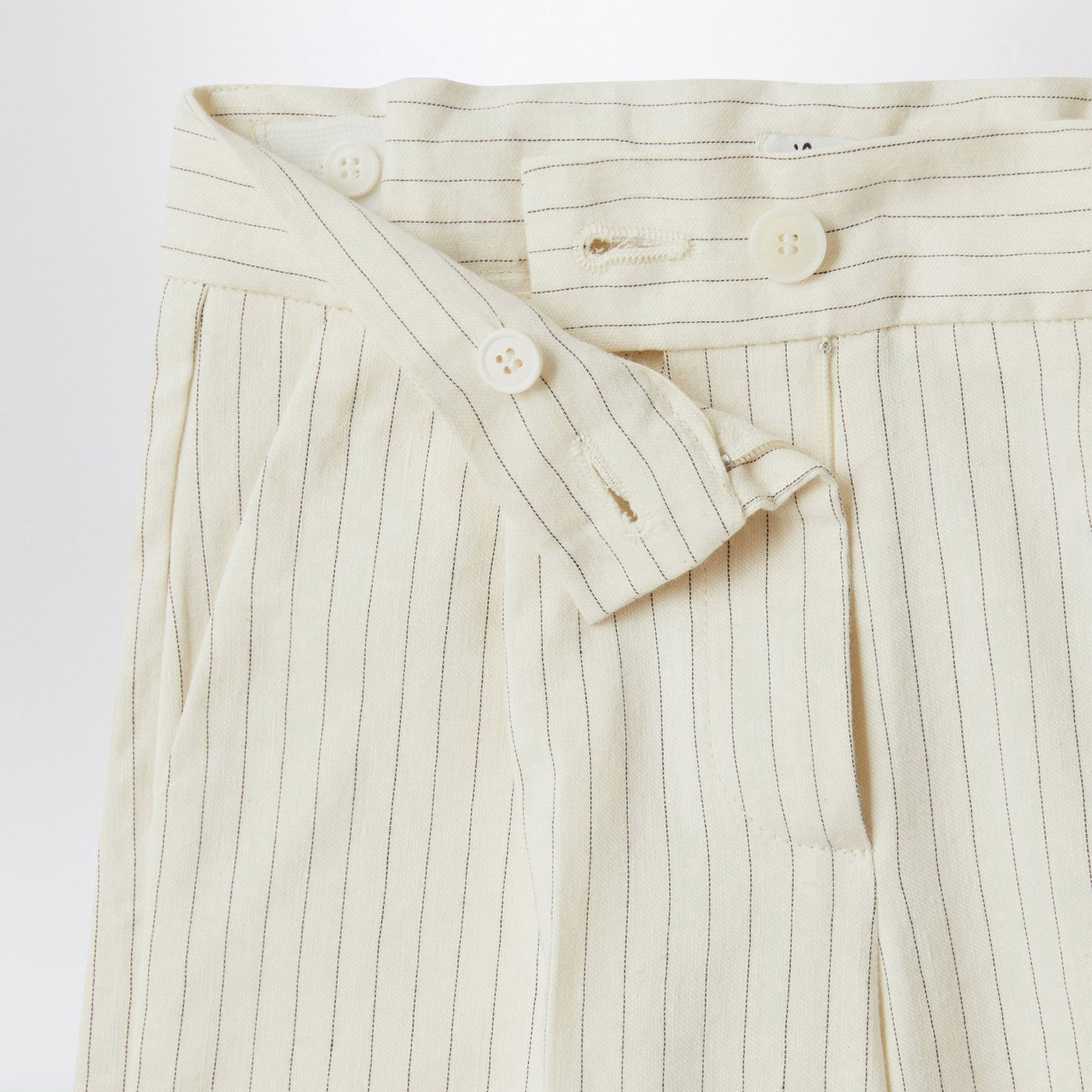 Pantalone in cotone gessato