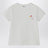 White T-shirt with embroidered logo