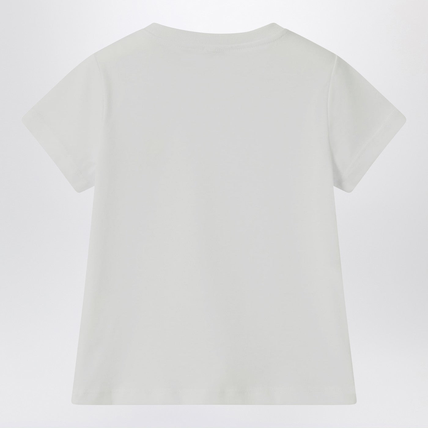 White T-shirt with embroidered logo