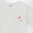 White T-shirt with embroidered logo