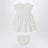 White dress with culotte in viscose poplin