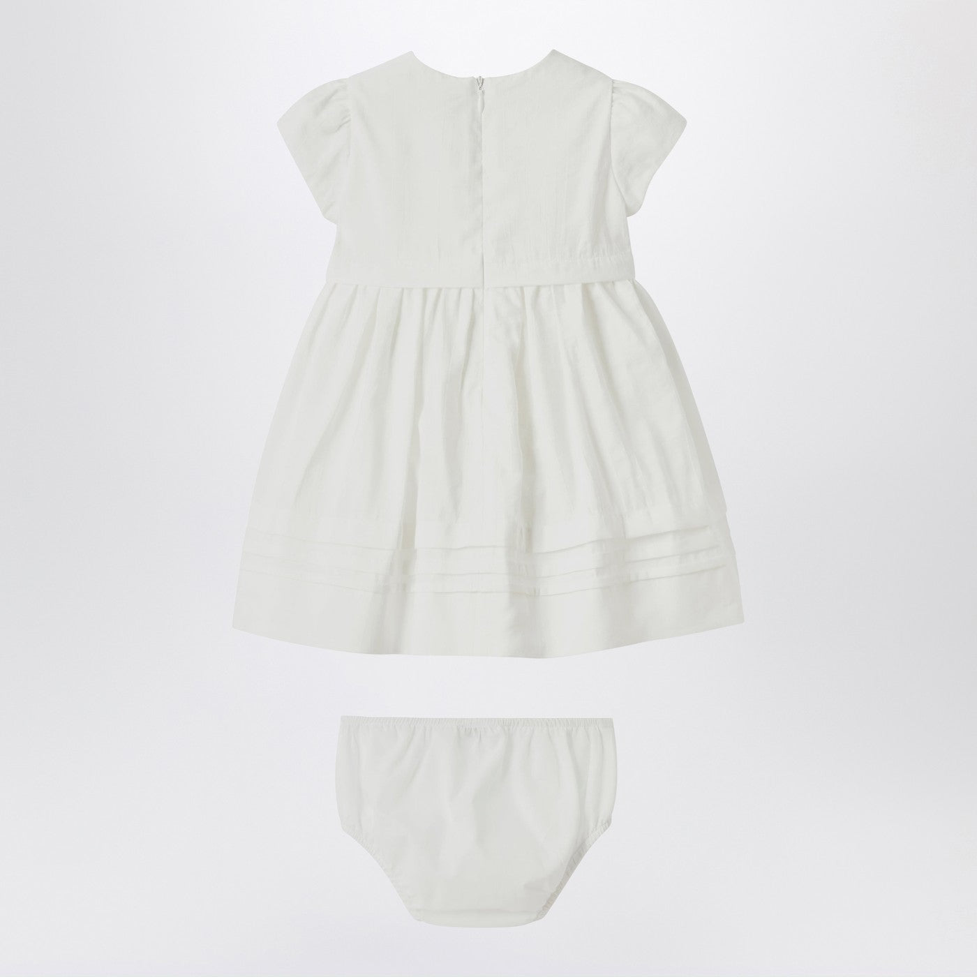 Robe avec culotte blanche en popeline de viscose