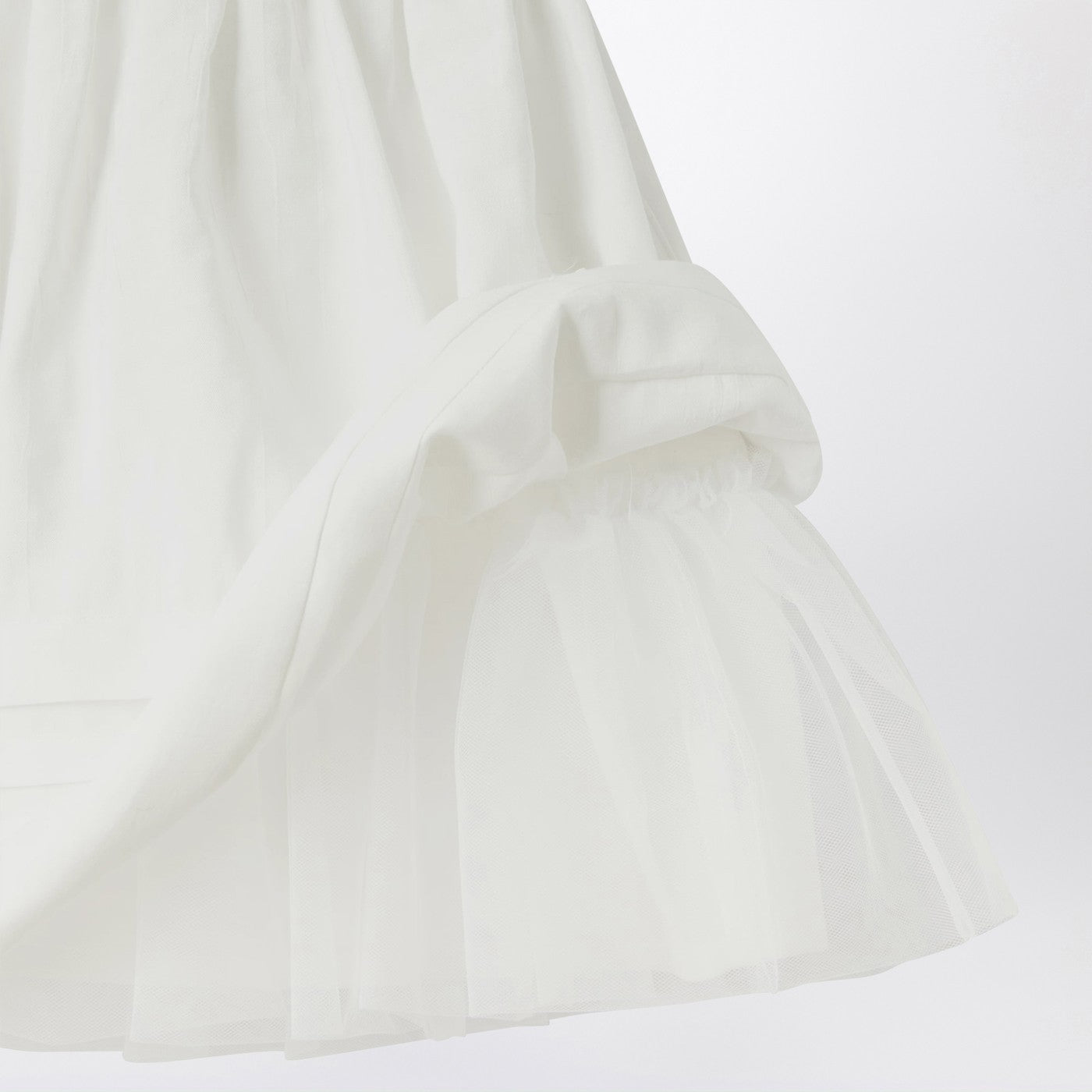 Robe avec culotte blanche en popeline de viscose