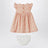 Apricot dress with culotte in Liberty fabric