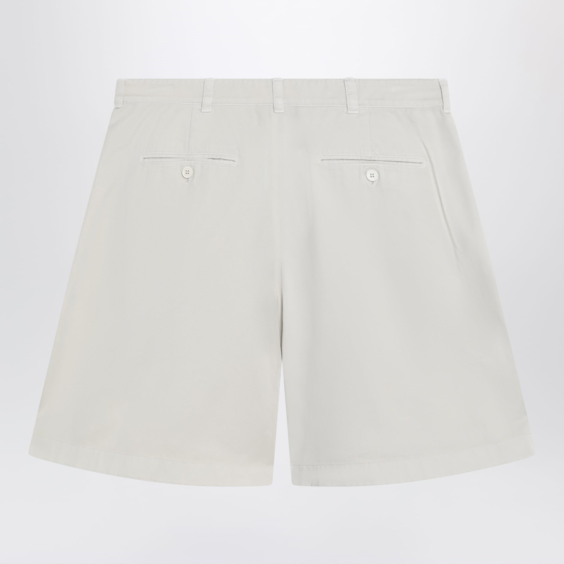 Prada Natural-colored bermuda shorts in gabardine | TheDoubleF