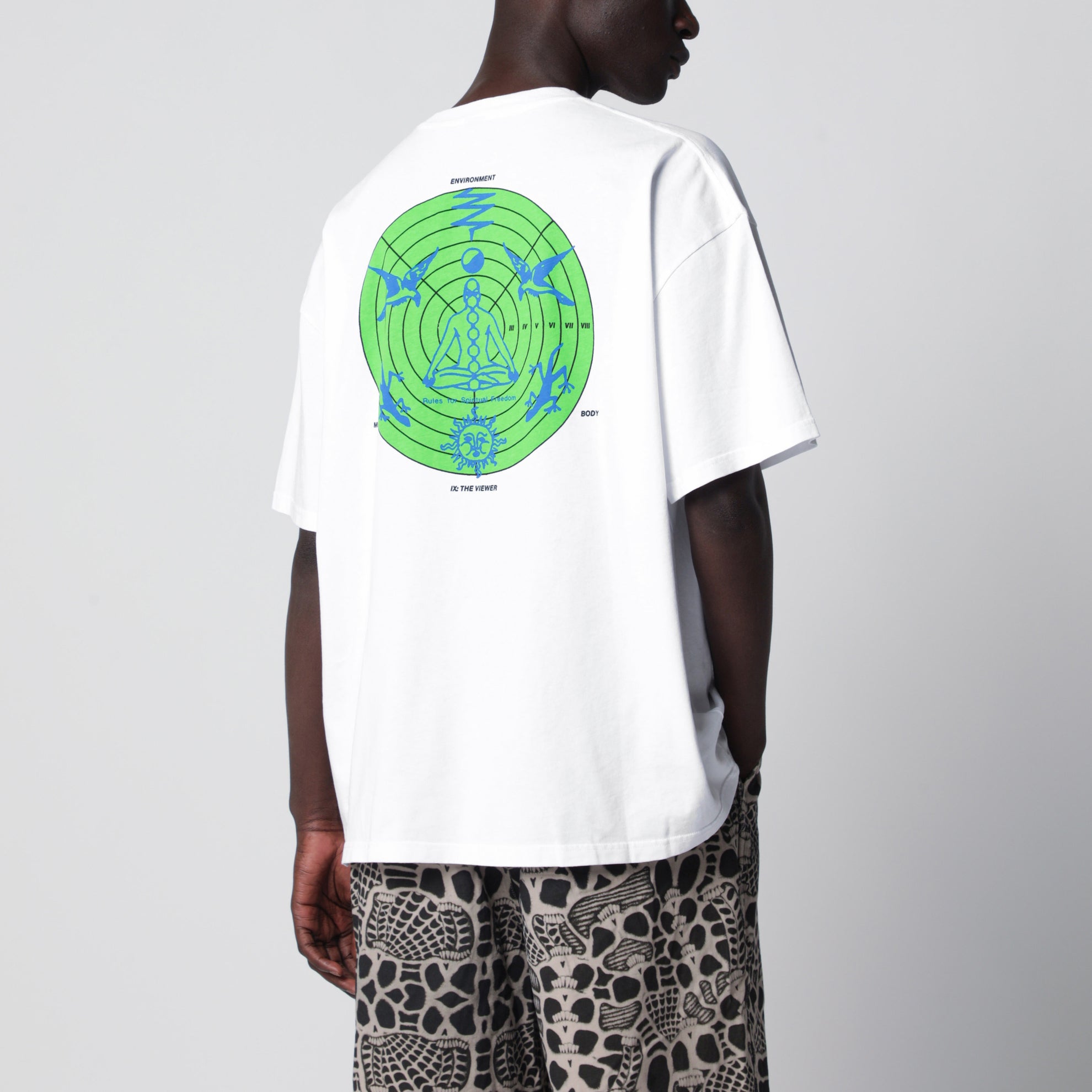 White T-shirt with logo prints