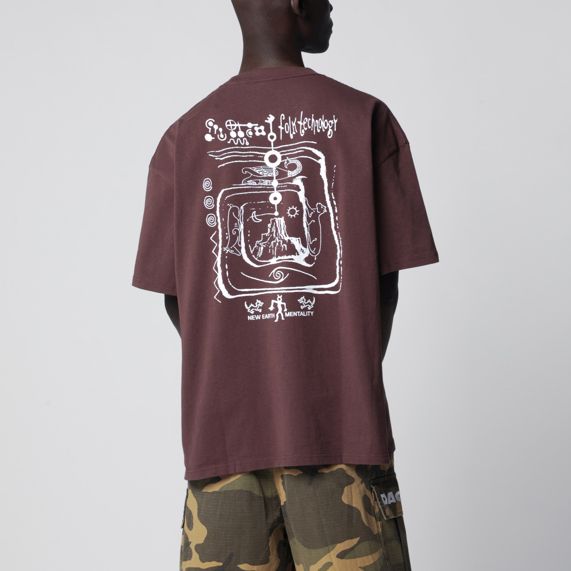 T-shirt en coton avec imprimés logo