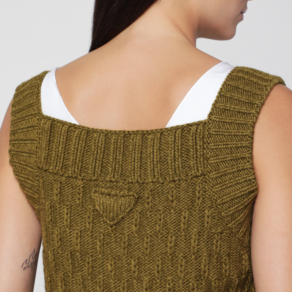 Fern wool and alpaca vest