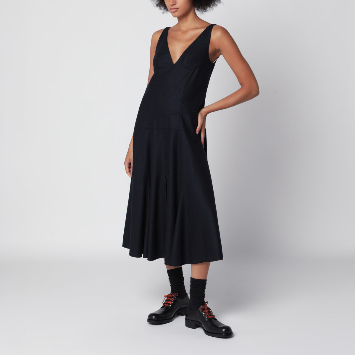 Blue dress in Re-Wool