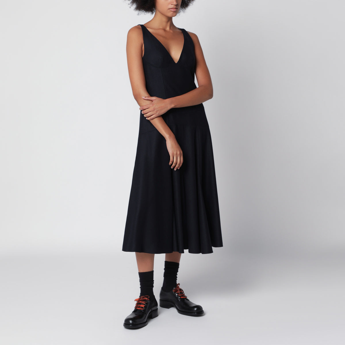 Blue dress in Re-Wool