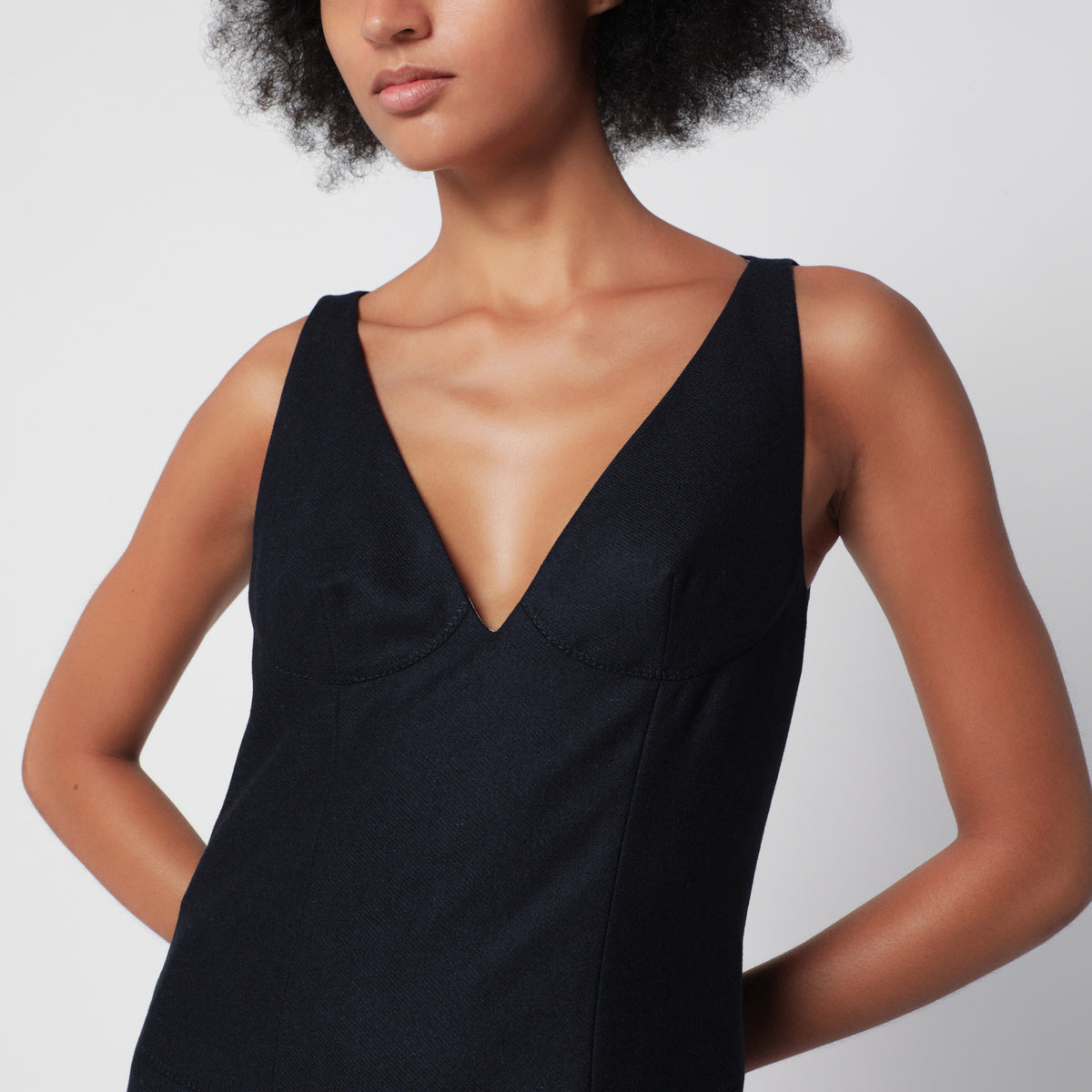 Blue dress in Re-Wool