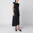 Abito asimmetrico antracite in lana Re-Wool