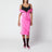 robe en duchesse délavée fuchsia