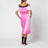 Fuchsia washed duchesse dress