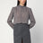 Check-patterned shirt turquoise/cocoa in silk blend