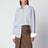 Sky-blue striped cotton shirt