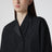 Black double-breasted technical taffeta jacket