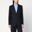 Veste bleue à simple boutonnage en laine