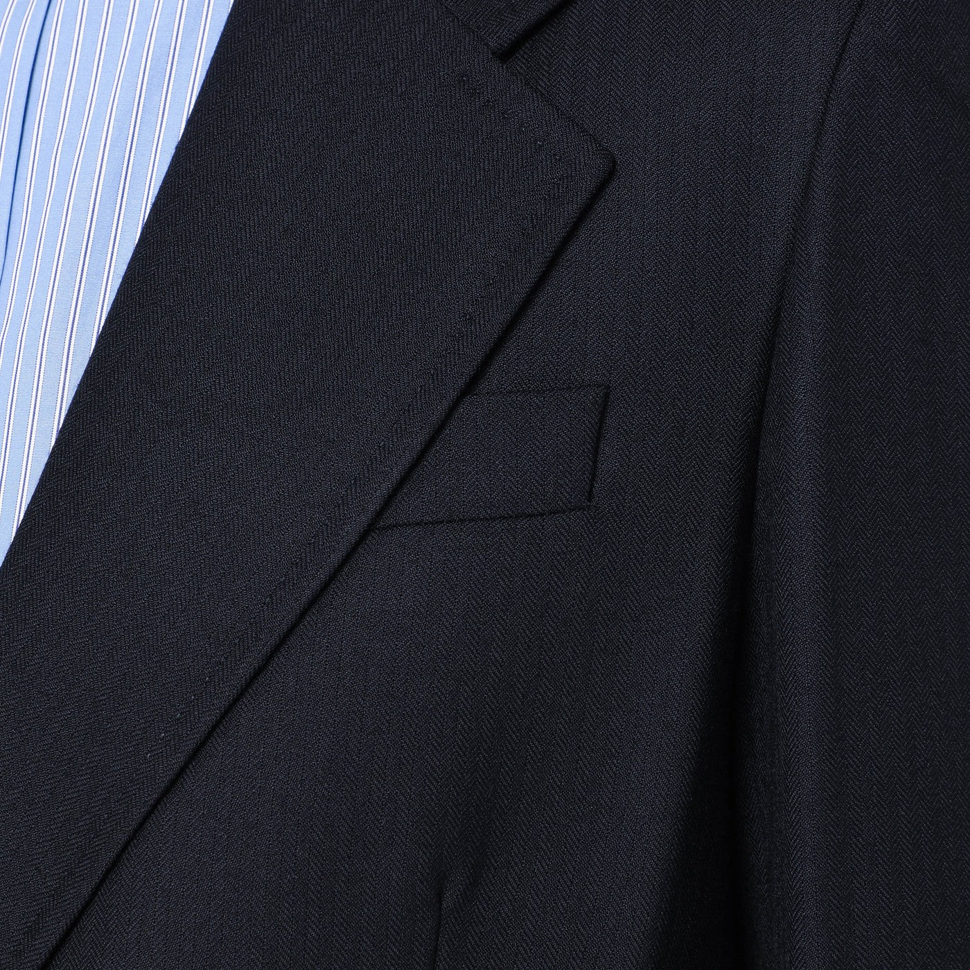 Veste bleue à simple boutonnage en laine
