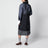 Pardessus droit bleu en crinoline