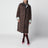 Wendbarer Mantel aus Twill und Hahnentrittmuster mit Vintage-Effekt