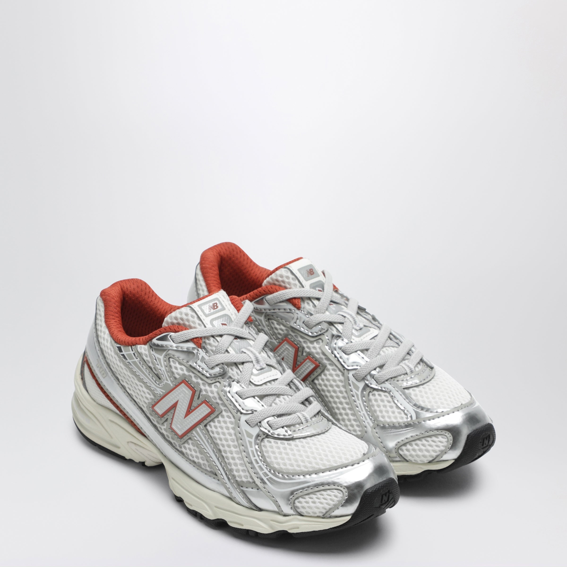 New Balance 740 Bungee Lace Silver Metallic / Cinnamon Sneakers