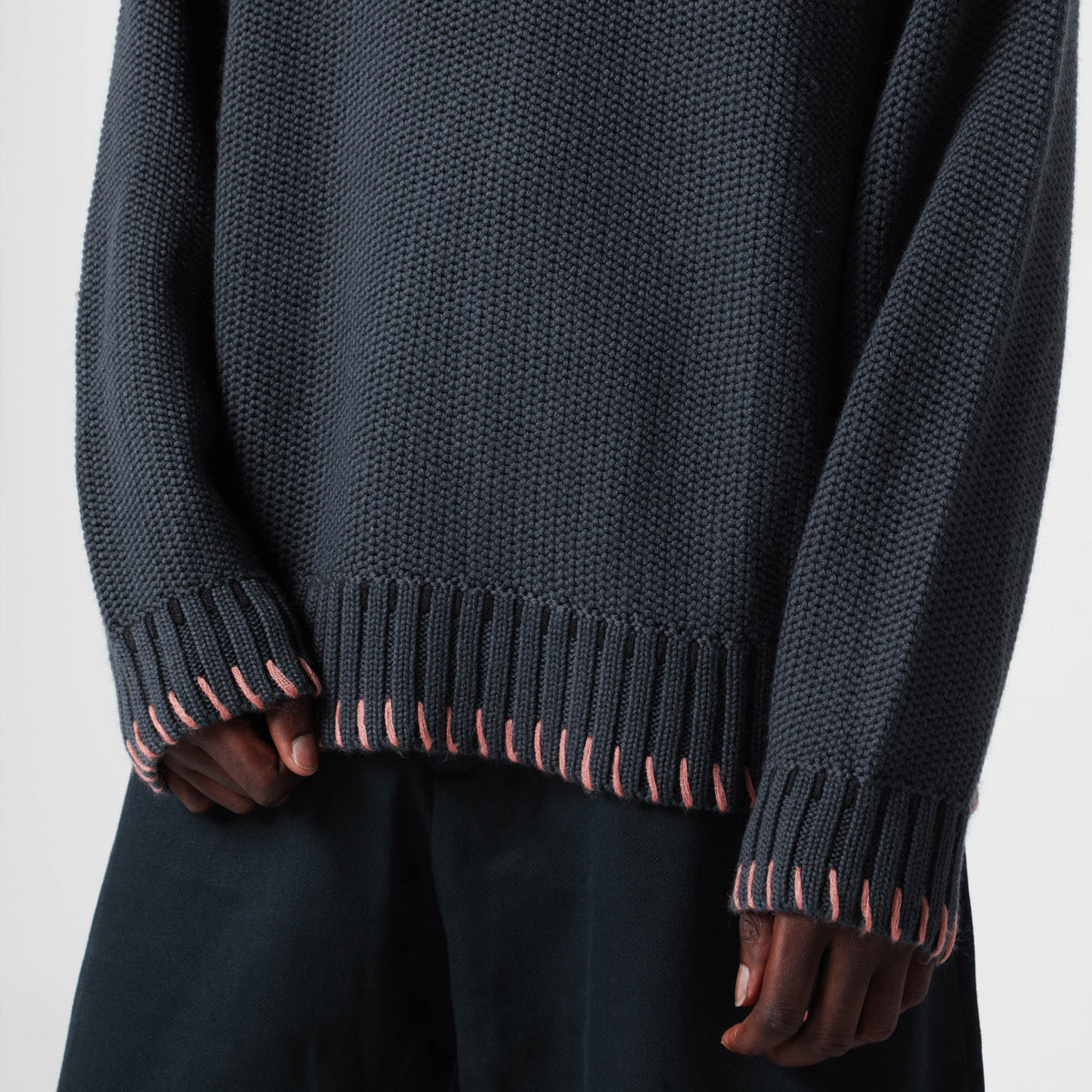 Maglione grigio in lana